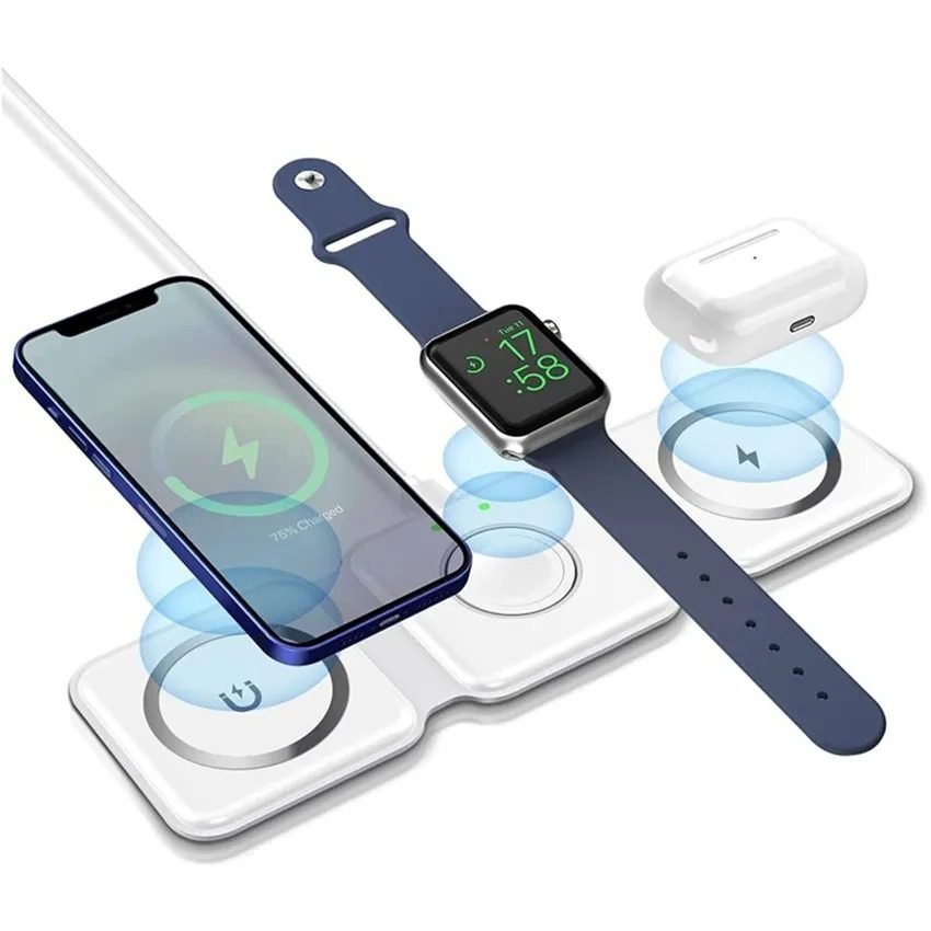 O-LONNIE Original 3 in 1 Foldable Magnetic Wireless Charger 15W