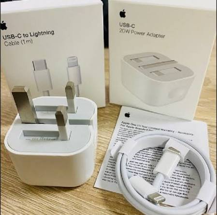 Apple 3 Pin 20w Fast charger With Cable