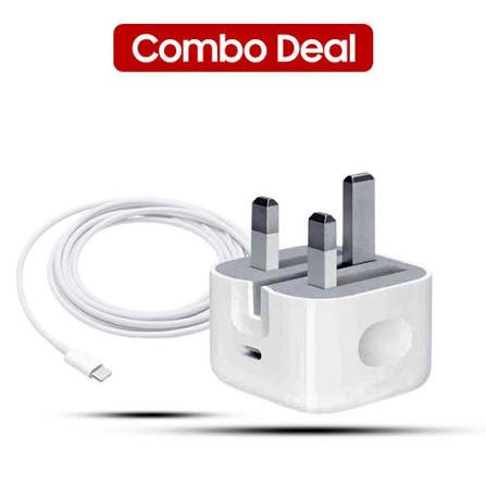 Apple 3 Pin 20w Fast charger With Cable