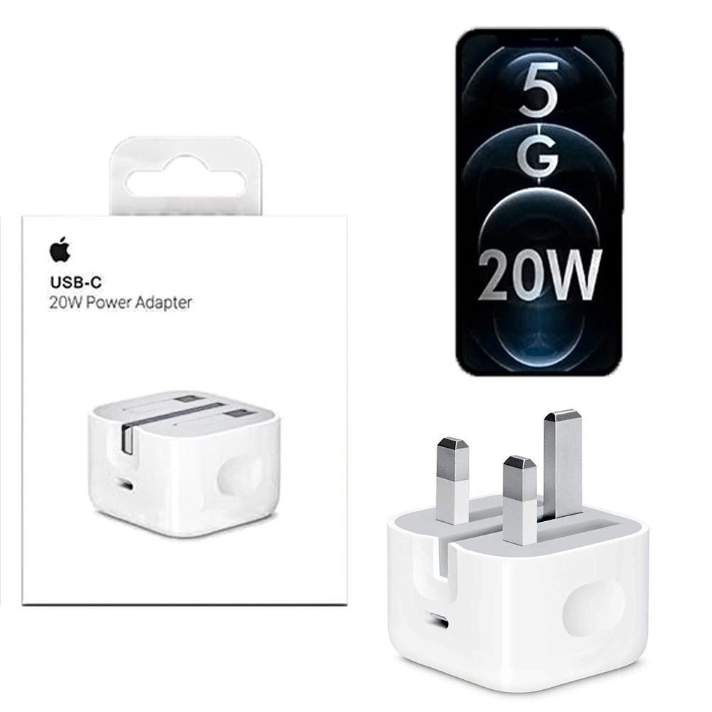 Apple 3 Pin 20w Fast charger With Cable