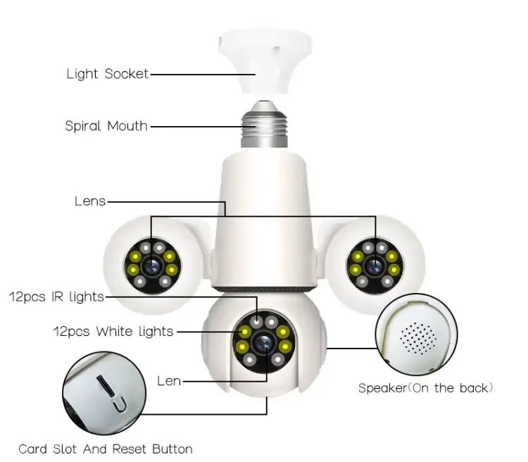 360 CCTV Wifi Camera 6MP 1080P Full HD wireless camera